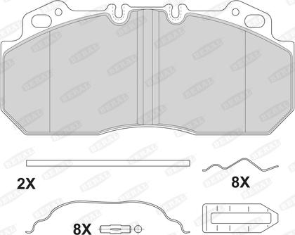 Beral 2909028004145724 - Тормозные колодки, дисковые, комплект autodnr.net