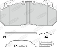 Beral 2909028004195724 - Тормозные колодки, дисковые, комплект autodnr.net