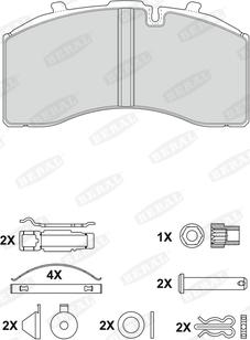 FTE BL2212A1 - Гальмівні колодки, дискові гальма autocars.com.ua