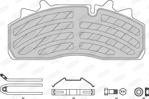 Beral 2915930004145674 - Тормозные колодки, дисковые, комплект autodnr.net