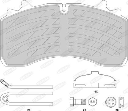 Beral 2916231004145694 - Гальмівні колодки, дискові гальма autocars.com.ua