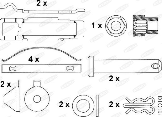 Beral 2917130004145694 - Тормозные колодки, дисковые, комплект avtokuzovplus.com.ua