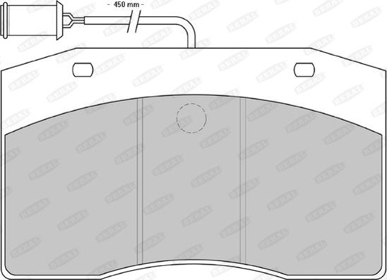 Beral 2918620004134506 - Тормозные колодки, дисковые, комплект avtokuzovplus.com.ua