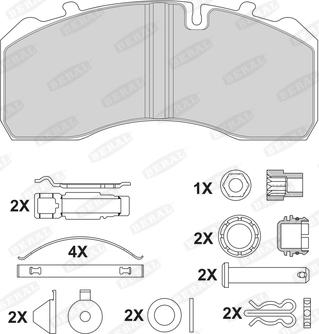 Beral 2919730004145684 - Тормозные колодки, дисковые, комплект avtokuzovplus.com.ua