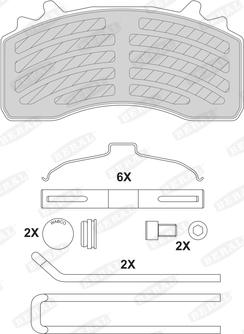 Beral 2922330504105394 - Тормозные колодки, дисковые, комплект autodnr.net