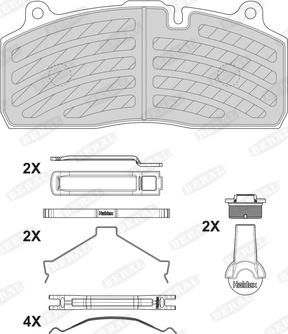 Beral 2927430004104424 - Гальмівні колодки, дискові гальма autocars.com.ua