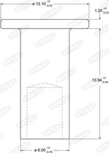 Beral 92055 - Заклепка, накладки барабанного тормоза avtokuzovplus.com.ua