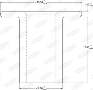 Beral 93057 - Заклепка, накладки барабанного гальма autocars.com.ua