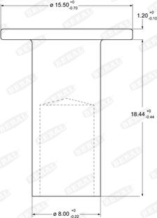 Beral 93252 - Заклепка, накладки барабанного тормоза avtokuzovplus.com.ua