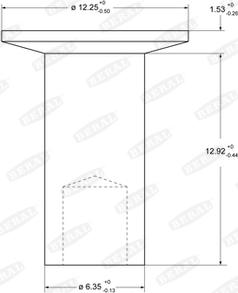 Beral 93683 - Заклепка, накладки барабанного тормоза avtokuzovplus.com.ua