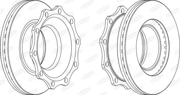 Beral BCR203A - Гальмівний диск autocars.com.ua