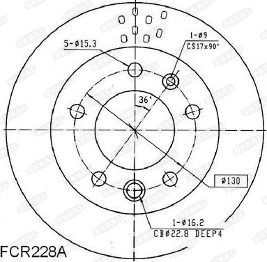 Beral BCR228A - Тормозной диск autodnr.net