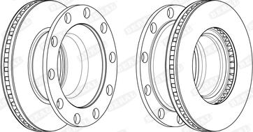 Alanko 10303407 - Гальмівний диск autocars.com.ua