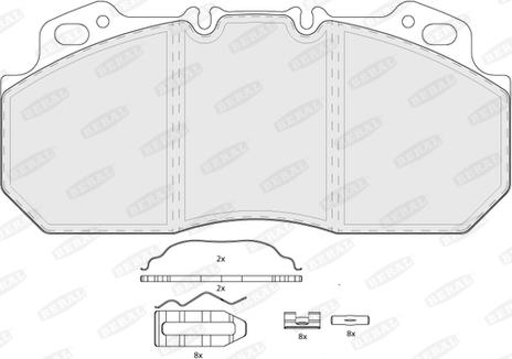 Beral BCV29090TK - Гальмівні колодки, дискові гальма autocars.com.ua