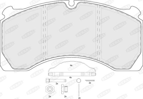 Beral BCV29124TK - Тормозные колодки, дисковые, комплект avtokuzovplus.com.ua