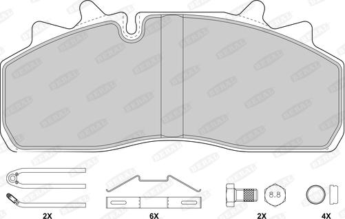 Beral BCV29159BK - Гальмівні колодки, дискові гальма autocars.com.ua