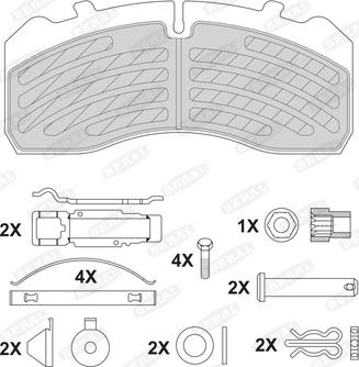 Beral BCV29213TK - Гальмівні колодки, дискові гальма autocars.com.ua