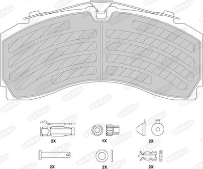 Beral BCV29246TK - Гальмівні колодки, дискові гальма autocars.com.ua