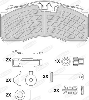 Beral BCV29257TK - Гальмівні колодки, дискові гальма autocars.com.ua