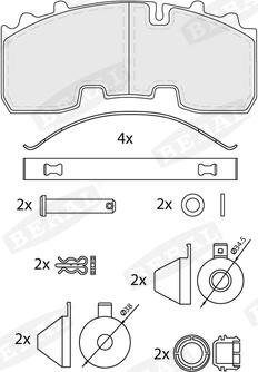 Beral BCV29265TK - Тормозные колодки, дисковые, комплект avtokuzovplus.com.ua