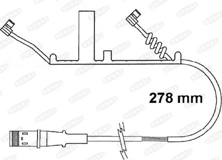 Beral FAI161 - Сигнализатор, износ тормозных колодок avtokuzovplus.com.ua