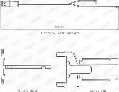Beral UAI132 - Сигнализатор, износ тормозных колодок avtokuzovplus.com.ua