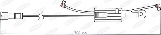 Beral UAI178 - Сигнализатор, износ тормозных колодок autodnr.net