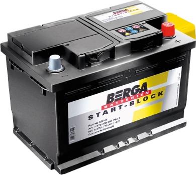 BERGA 5564000487642 - Стартерна акумуляторна батарея, АКБ autocars.com.ua
