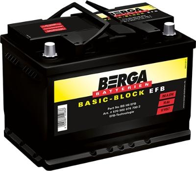 BERGA 5705000767902 - Стартерна акумуляторна батарея, АКБ autocars.com.ua