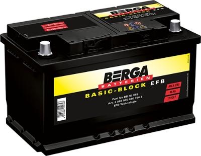 BERGA 5805000807902 - Стартерная аккумуляторная батарея, АКБ autodnr.net