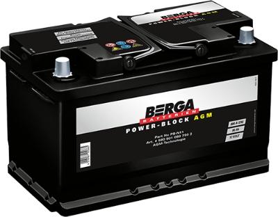 BERGA 5809010807502 - Стартерная аккумуляторная батарея, АКБ autodnr.net