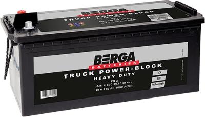BERGA 670103100A792 - Стартерная аккумуляторная батарея, АКБ autodnr.net