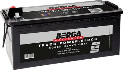 BERGA 680108100A792 - Стартерная аккумуляторная батарея, АКБ autodnr.net