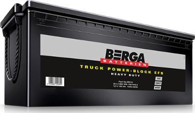 BERGA 680500100H432 - Стартерна акумуляторна батарея, АКБ autocars.com.ua
