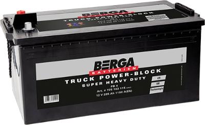 BERGA 725103115A792 - Стартерная аккумуляторная батарея, АКБ autodnr.net