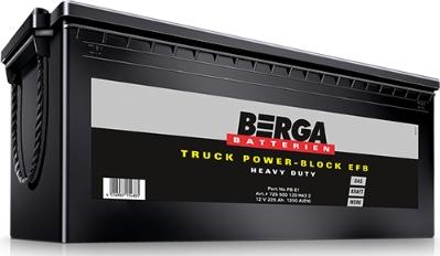 BERGA 725500120H432 - Стартерна акумуляторна батарея, АКБ autocars.com.ua