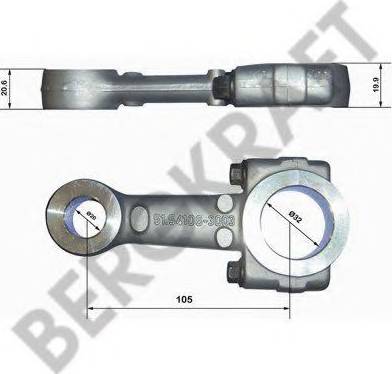 BergKraft BK1100521AS - Шатун, пневматичний компресор autocars.com.ua