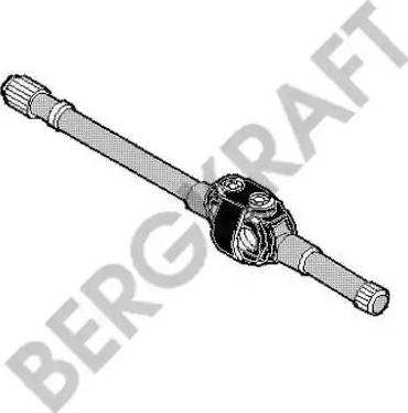 BergKraft BK6120391 - Карданний вал, головна передача autocars.com.ua