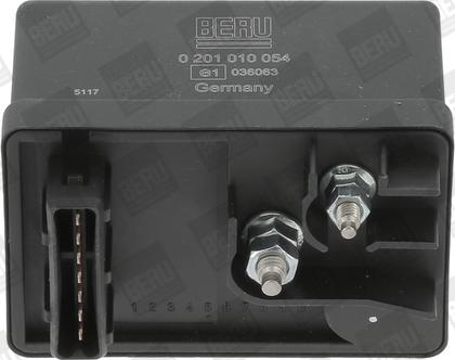 BERU GR054 - Реле, система розжарювання autocars.com.ua