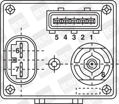 BERU GR061 - Реле, система розжарювання autocars.com.ua