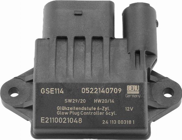 BERU GSE114 - Блок управління, реле, система розжарювання autocars.com.ua