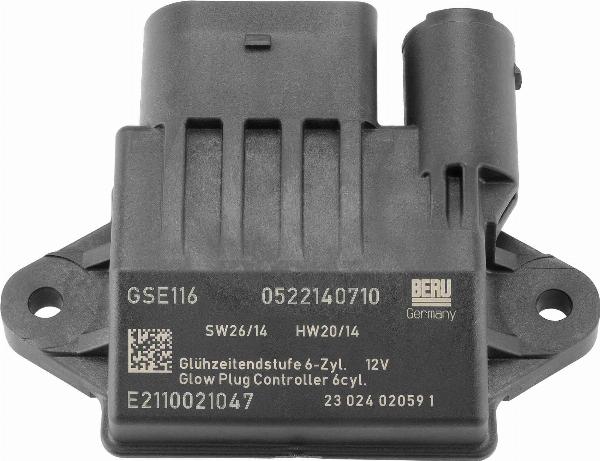 BERU GSE116 - Блок управління, реле, система розжарювання autocars.com.ua