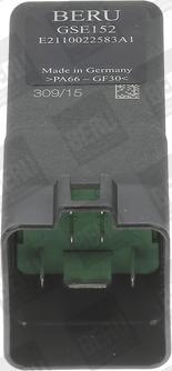 BERU GSE152 - Блок управління, реле, система розжарювання autocars.com.ua