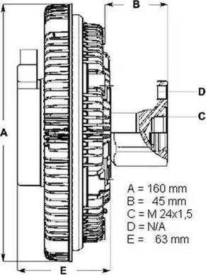 BorgWarner (BERU) LK009 - Сцепление, вентилятор радиатора avtokuzovplus.com.ua