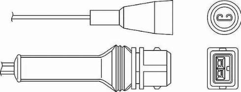 BorgWarner (BERU) OZH046 - Лямбда-зонд, датчик кислорода avtokuzovplus.com.ua