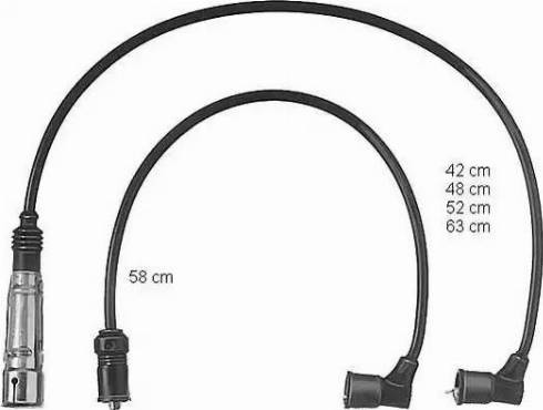 BorgWarner (BERU) ZEF432 - Комплект проводов зажигания avtokuzovplus.com.ua