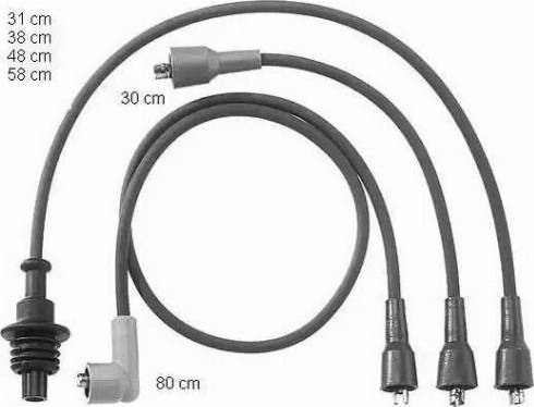 BorgWarner (BERU) ZEF746 - Комплект проводов зажигания avtokuzovplus.com.ua