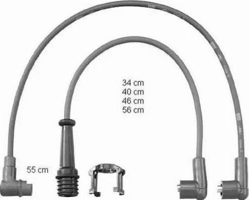 BorgWarner (BERU) ZEF798 - Комплект проводов зажигания avtokuzovplus.com.ua