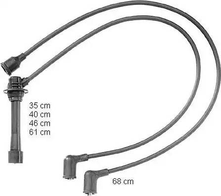 BorgWarner (BERU) ZEF863 - Комплект проводов зажигания avtokuzovplus.com.ua