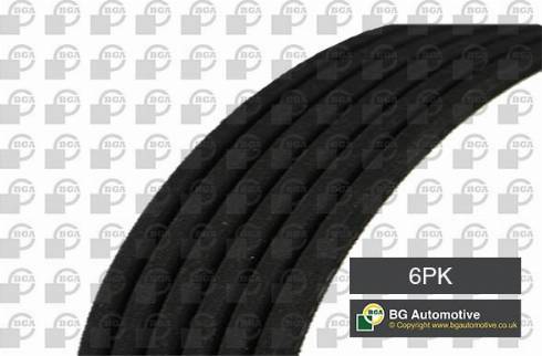 BGA 6PK695 - Поликлиновой ремінь autocars.com.ua